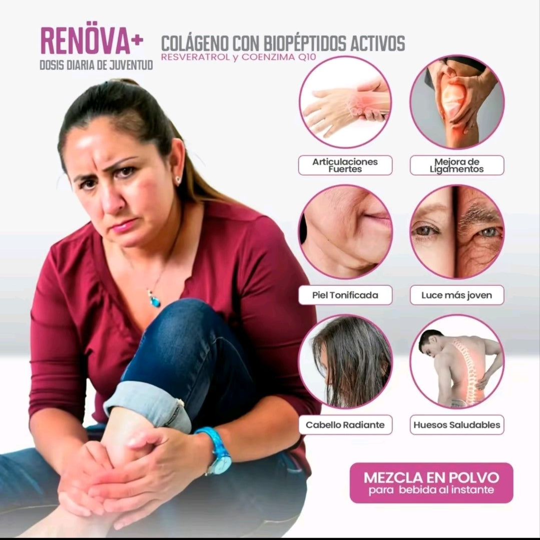 💖 ✨Super Colágeno RENOVA✨ 🥇 ¡El mejor del mercado para tu piel, cabello y articulaciones!